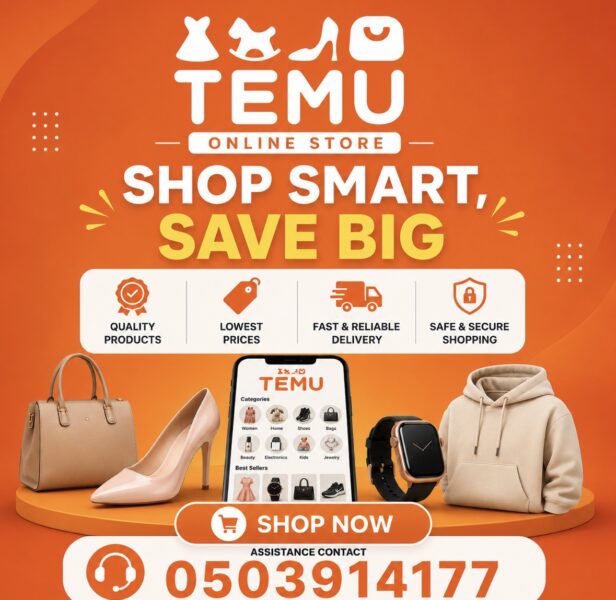 Call 0503914177 @ Temu Ghana Office For Any Assistance.